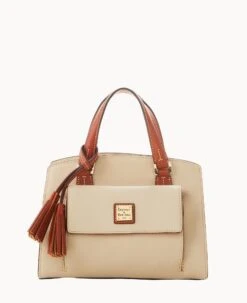 Pebble Grain Small Satchel Bone -Dooney & Bourke B2170G AWBOPATN 1