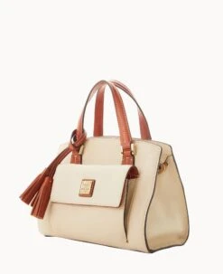 Pebble Grain Small Satchel Bone -Dooney & Bourke B2170G AWBOPATN ALT1 1