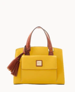 Pebble Grain Small Satchel Bone -Dooney & Bourke B2170G AWMTPATN