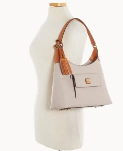 Wexford Leather Small Hobo Oyster 24 Wexford Leather Small Hobo Oyster -Dooney & Bourke B2172G JKOYPANA ALT4 1