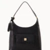 Ostrich Small Hobo Black