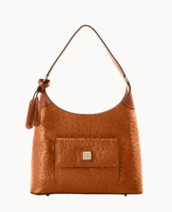 Ostrich Small Hobo Black -Dooney & Bourke B2172G OTCAPAKR