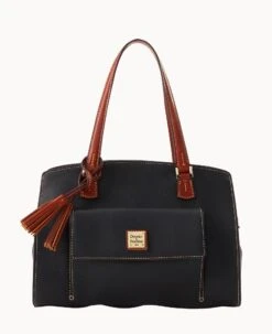 Pebble Grain Shoulder Bag Clementine -Dooney & Bourke B2175G AWBLPATN