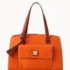 Pebble Grain Shoulder Bag Clementine