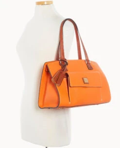 Pebble Grain Shoulder Bag Clementine -Dooney & Bourke B2175G AWCEPATN ALT4