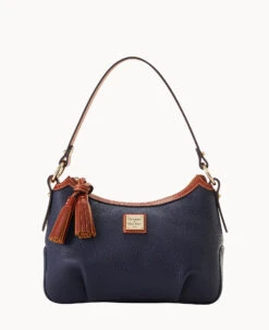 Pebble Grain Pouchette Bark 38 Pebble Grain Pouchette Bark -Dooney & Bourke B2218G AWMDPATN