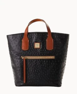 Ostrich Darla Shopper Black -Dooney & Bourke B2229G OTBLPAKR 1