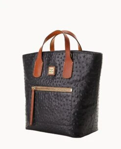 Ostrich Darla Shopper Black -Dooney & Bourke B2229G OTBLPAKR ALT1 1