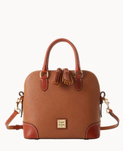 Pebble Grain Domed Satchel Black 34 Pebble Grain Domed Satchel Black -Dooney & Bourke B2257G AWCAPATN