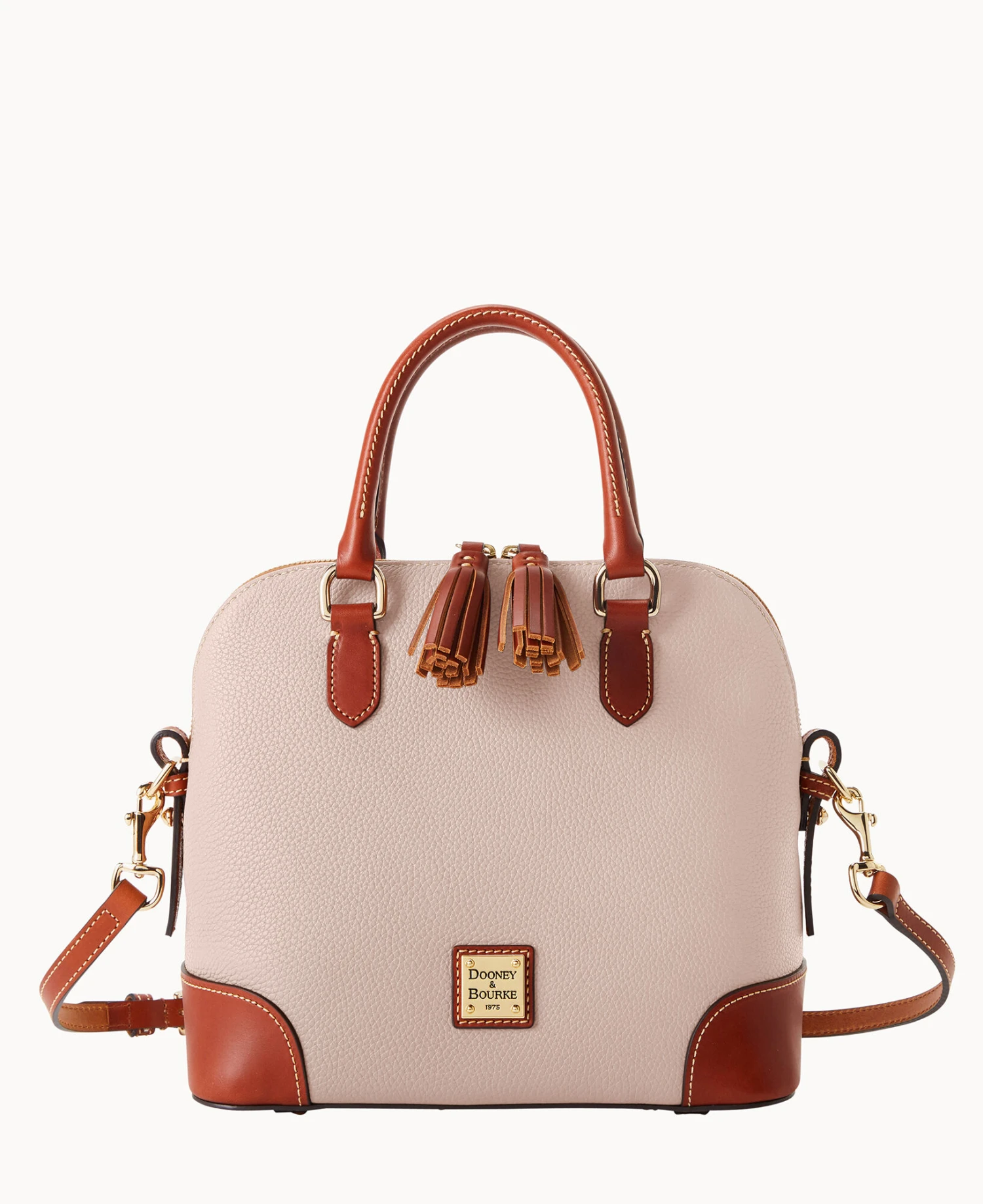 Pebble Grain Domed Satchel Black 19 Pebble Grain Domed Satchel Black - Image 19