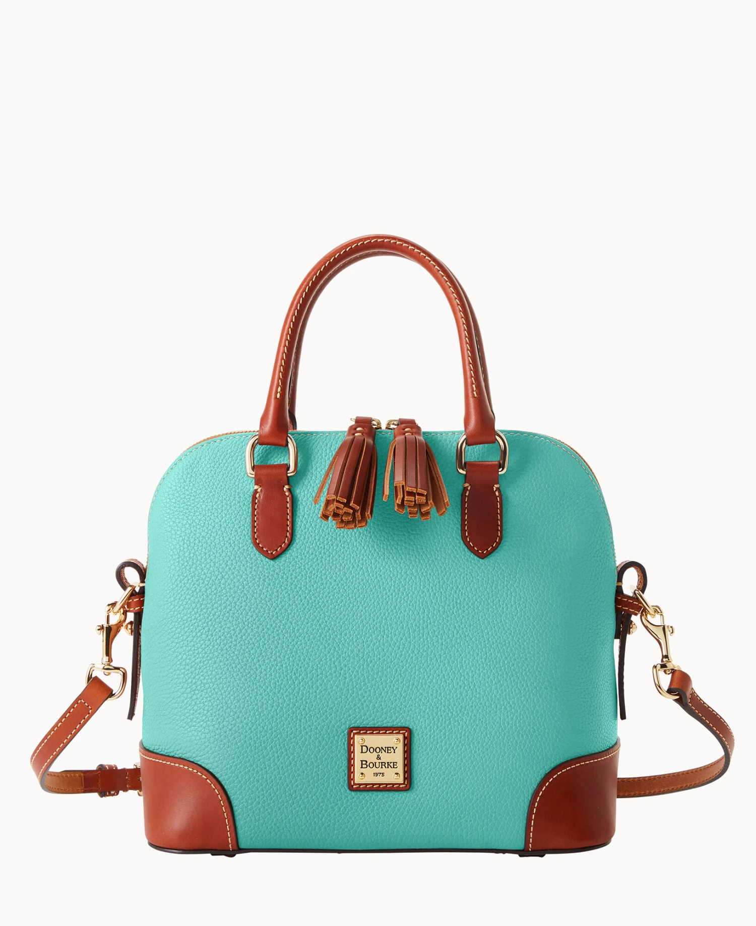 Pebble Grain Domed Satchel Black 20 Pebble Grain Domed Satchel Black - Image 20