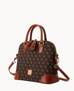 Gretta Domed Satchel Brown Tmoro -Dooney & Bourke B2257G NGBMPATN ALT1 1