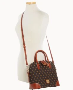 Gretta Domed Satchel Brown Tmoro -Dooney & Bourke B2257G NGBMPATN ALT4 1
