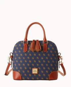 Gretta Domed Satchel Brown Tmoro -Dooney & Bourke B2257G NGNVPATN