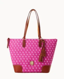 Gretta Career Tote Fuchsia -Dooney & Bourke B2258G NGFHPATN 1