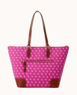 Gretta Career Tote Fuchsia -Dooney & Bourke B2258G NGFHPATN ALT3 1
