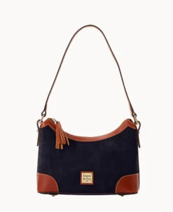 Suede Shoulder Bag Navy -Dooney & Bourke B2264G SUNVPATN 2