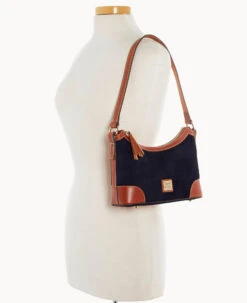 Suede Shoulder Bag Navy -Dooney & Bourke B2264G SUNVPATN ALT4