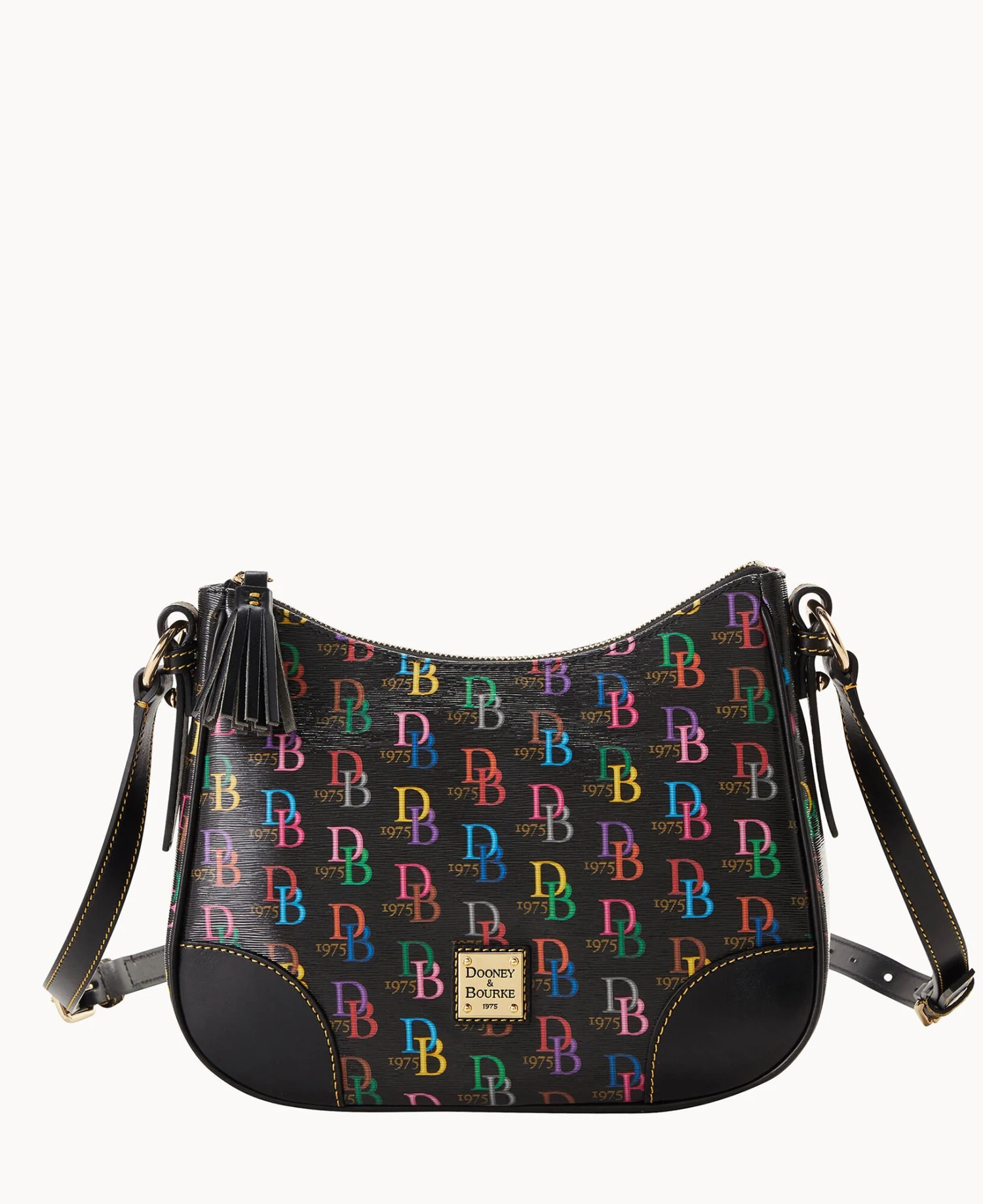 DB75 Multi Crossbody Hobo Black 7 DB75 Multi Crossbody Hobo Black - Image 7