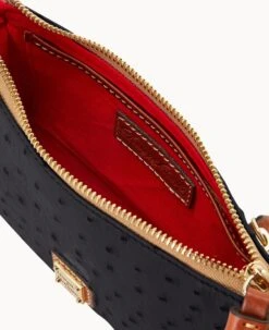 Ostrich Slim Crossbody Black -Dooney & Bourke B2270G OTBLPAKR ALT2 1