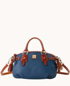 Pebble Grain Medium Mail Satchel Black Black -Dooney & Bourke B2273G AWJEPATN