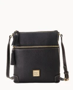 Pebble Grain Small Tassel Crossbody Black Black -Dooney & Bourke B2276G AWBLPABL 1