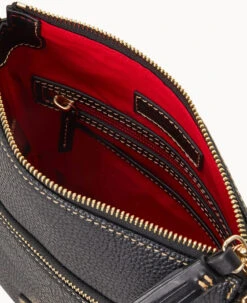 Pebble Grain Small Tassel Crossbody Black Black -Dooney & Bourke B2276G AWBLPABL ALT2