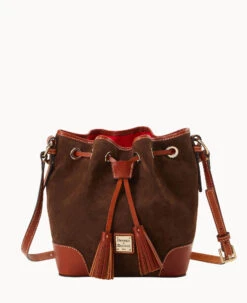 Suede Crossbody Drawstring Honey 23 Suede Crossbody Drawstring Honey -Dooney & Bourke B2280G SUBMPATN