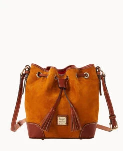 Suede Crossbody Drawstring Honey 24 Suede Crossbody Drawstring Honey -Dooney & Bourke B2280G SUHNPATN 2
