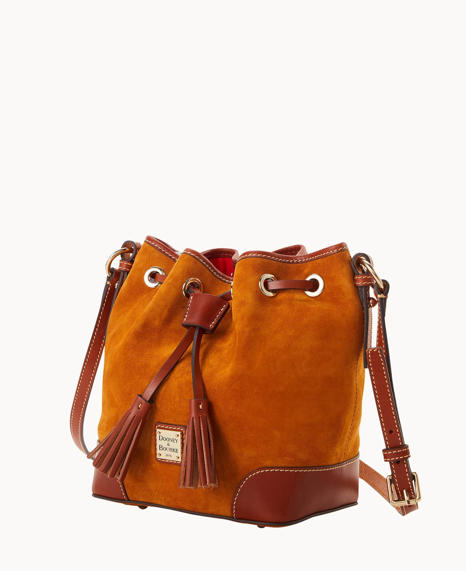 Suede Crossbody Drawstring Honey 2 Suede Crossbody Drawstring Honey - Image 2