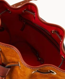 Suede Crossbody Drawstring Honey 20 Suede Crossbody Drawstring Honey -Dooney & Bourke B2280G SUHNPATN ALT2 1