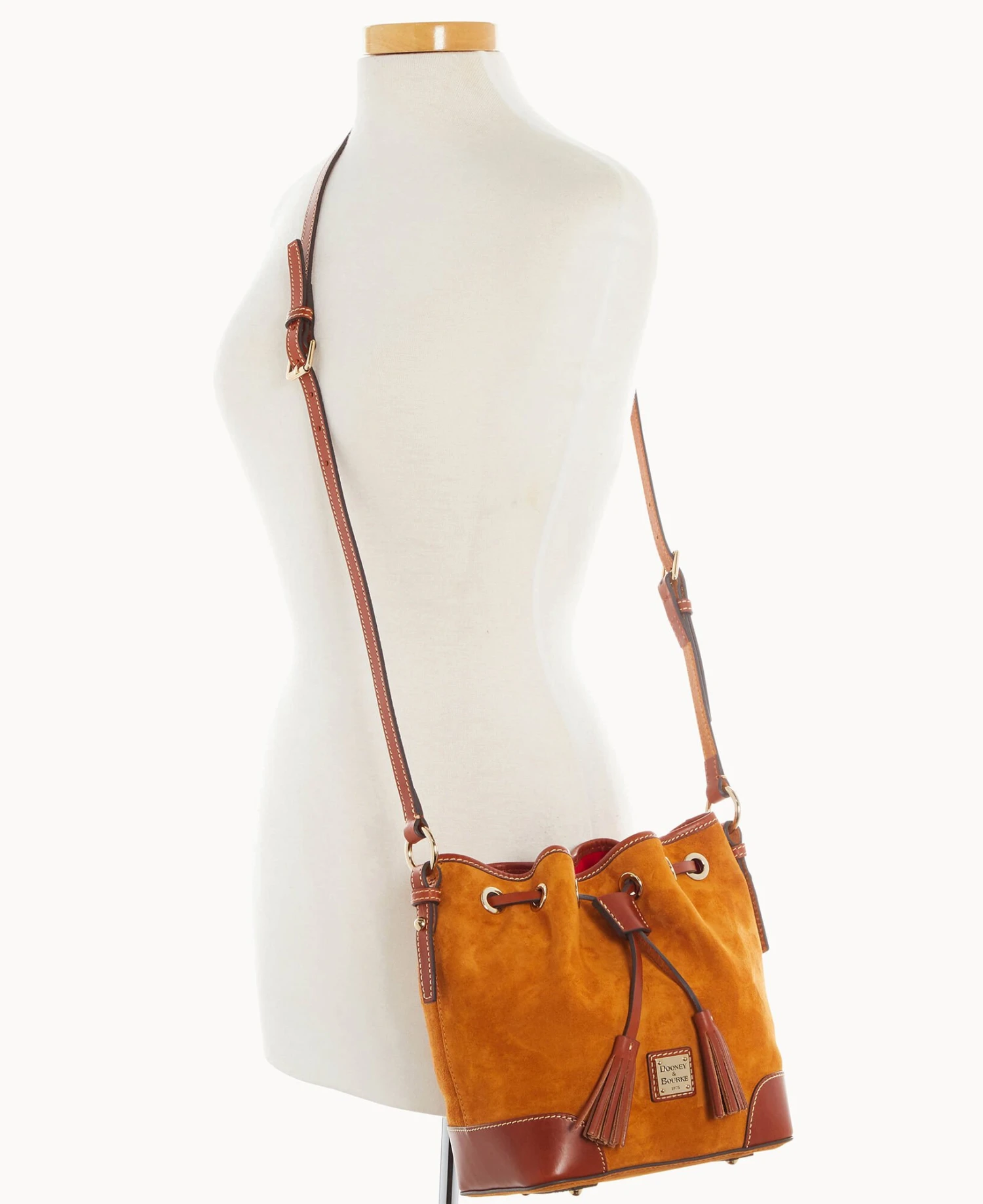 Suede Crossbody Drawstring Honey 8 Suede Crossbody Drawstring Honey - Image 8
