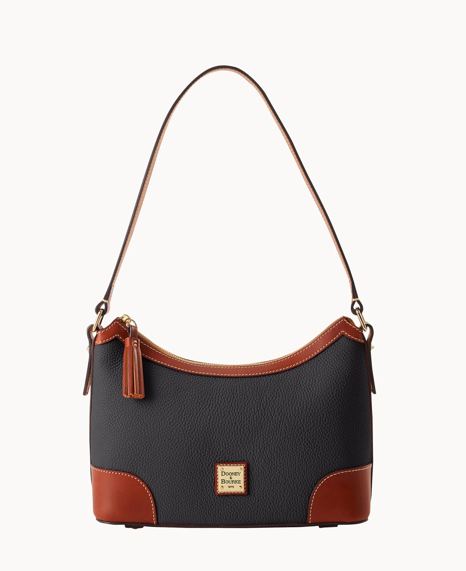 Pebble Grain Large Shoulder Bag Caramel 12 Pebble Grain Large Shoulder Bag Caramel - Image 12