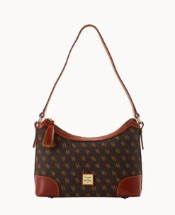 Gretta Large Shoulder Bag Brown Tmoro