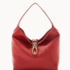 Pebble Grain Logo Lock Sac Red