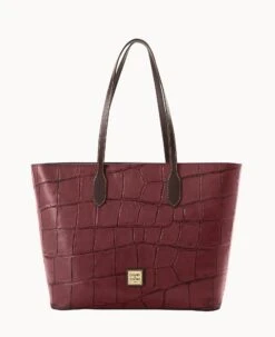 Denison Large Tote Bordeaux -Dooney & Bourke B2321G 8DBXPABM 1