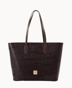 Denison Large Tote Bordeaux -Dooney & Bourke B2321G 8DEEPABM