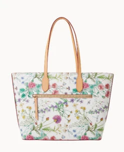Botanical Collection Large Tote White -Dooney & Bourke B2321G BZWHSVNA ALT3