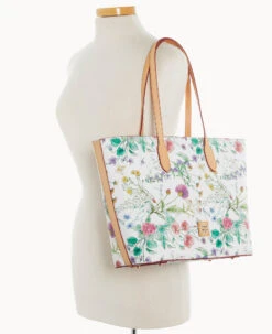 Botanical Collection Large Tote White -Dooney & Bourke B2321G BZWHSVNA ALT4