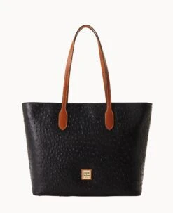 Ostrich Large Tote Black -Dooney & Bourke B2321G OTBLPAKR 1