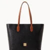 Ostrich Large Tote Black