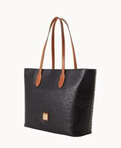 Ostrich Large Tote Black -Dooney & Bourke B2321G OTBLPAKR ALT1 1