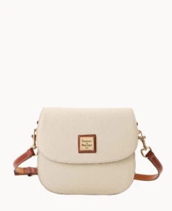 Pebble Grain Saddle Bag Wine -Dooney & Bourke B2323G AWBOPATN