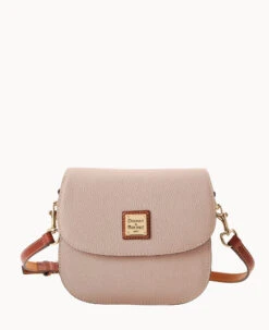 Pebble Grain Saddle Bag Wine -Dooney & Bourke B2323G AWOYPATN