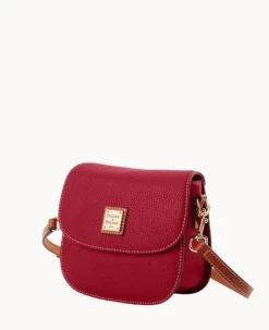 Pebble Grain Saddle Bag Wine -Dooney & Bourke B2323G AWWNPATN ALT1 1