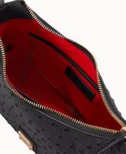 Ostrich Baguette Black -Dooney & Bourke B2324G OTBLPABL ALT2 1