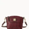 Denison Mini Domed Crossbody Bordeaux