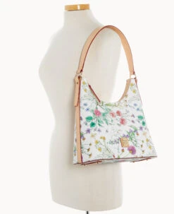 Botanical Collection Hobo White 15 Botanical Collection Hobo White -Dooney & Bourke B2326G BZWHSVNA ALT4
