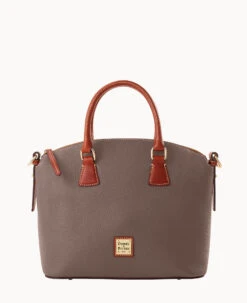Pebble Grain Domed Satchel Olive -Dooney & Bourke B2327G AWELPATN