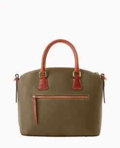 Pebble Grain Domed Satchel Olive -Dooney & Bourke B2327G AWOLPATN ALT3